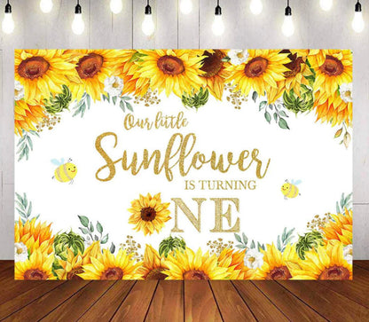 Sunflower Backdrop (Material: Vinyl)