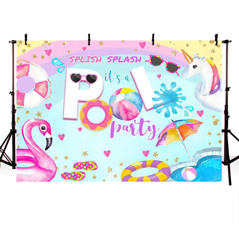 Splish-Splash Backdrop (Material: Vinyl)