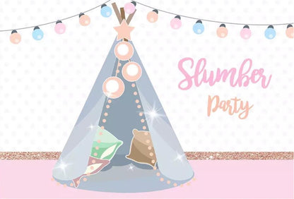 Teepee Party Backdrop (Material: Vinyl)