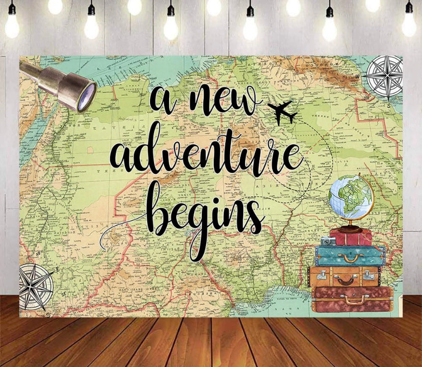 A new Adventure Backdrop (Material: Vinyl)