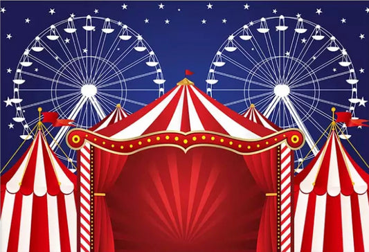 Magic Circus Backdrop (Material: Vinyl)