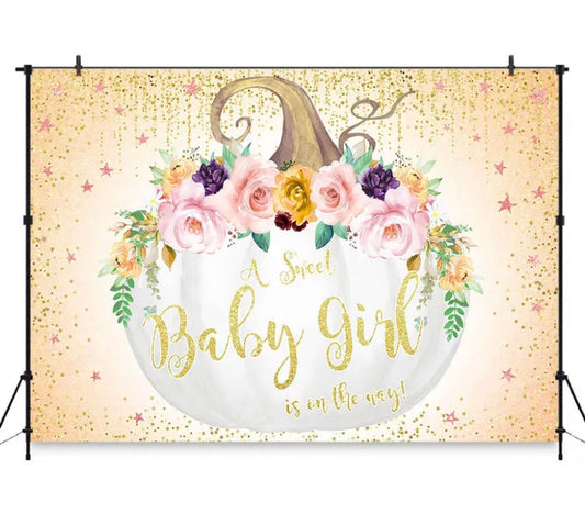 Sweet Pumpkin Backdrop (Material: Vinyl)