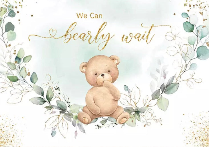 Teddybear Baby Shower Backdrop (Material: Vinyl)