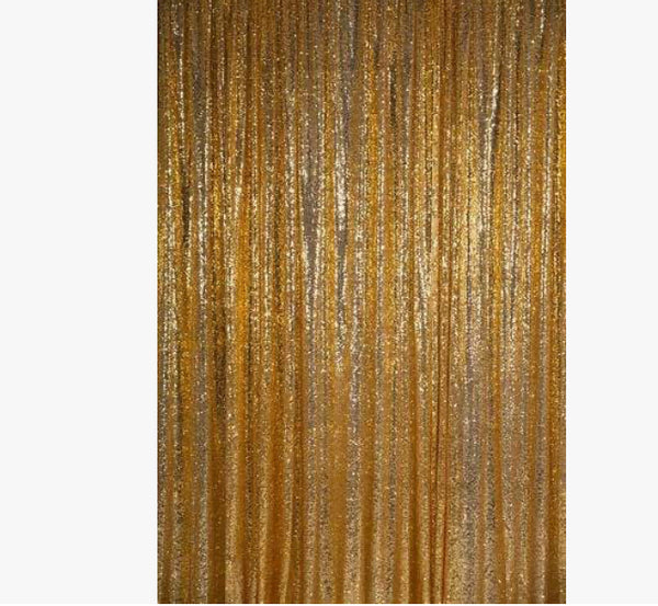 Golden Sequin Fabric Backdrop (Material: Microfiber)