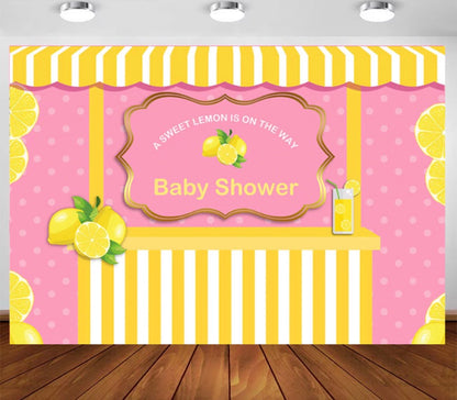 Lemonade Shoppe Backdrop (Material: Vinyl)
