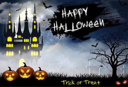 Happy Halloween Backdrop (Material: Vinyl)