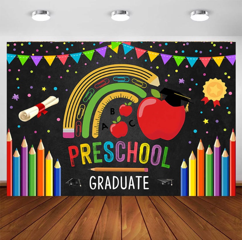 Preschool Backdrop (Material: Vinyl)