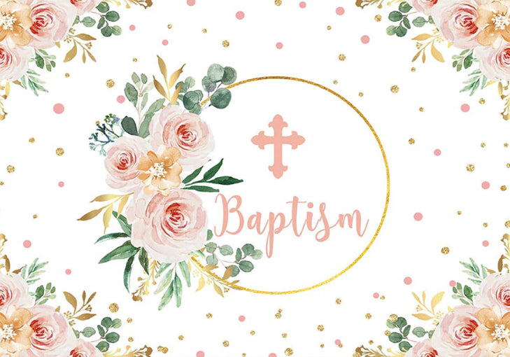 Christianity in Pink Backdrop (Material: Vinyl)