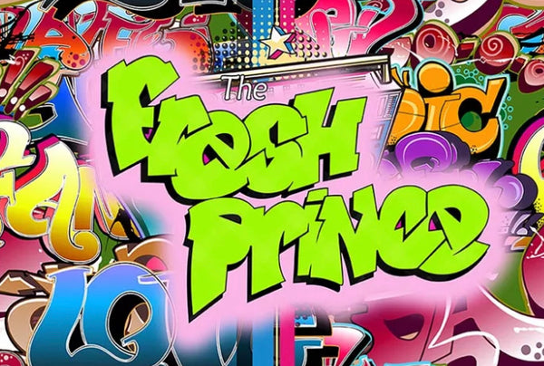 Fresh Prince Graffiti Backdrop (Material: Vinyl)