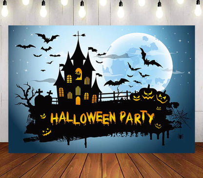 Halloween Party Backdrop (Material: Vinyl)