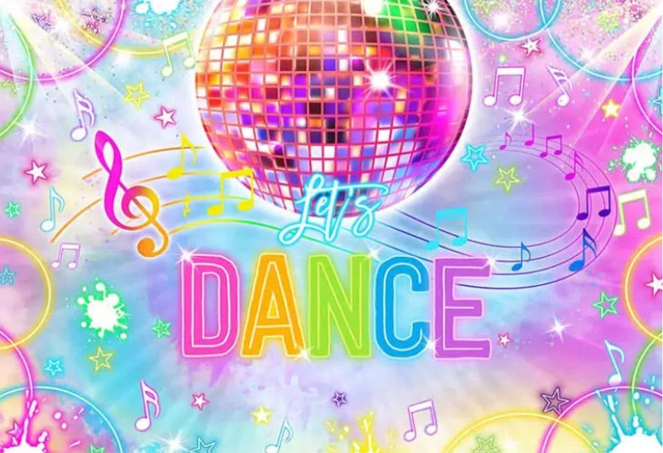 Glowing in Dance Backdrop (Material: Vinyl)