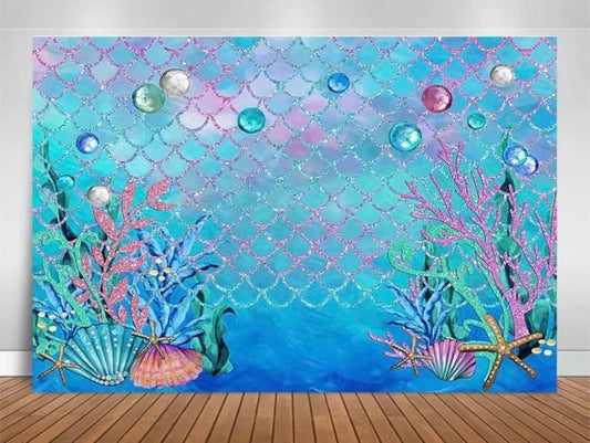 Mermaid Paradise Backdrop