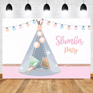 Teepee Party Backdrop (Material: Vinyl)