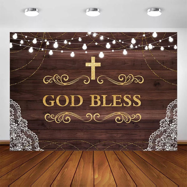 Christianity God Bless Backdrop (Material: Vinyl)