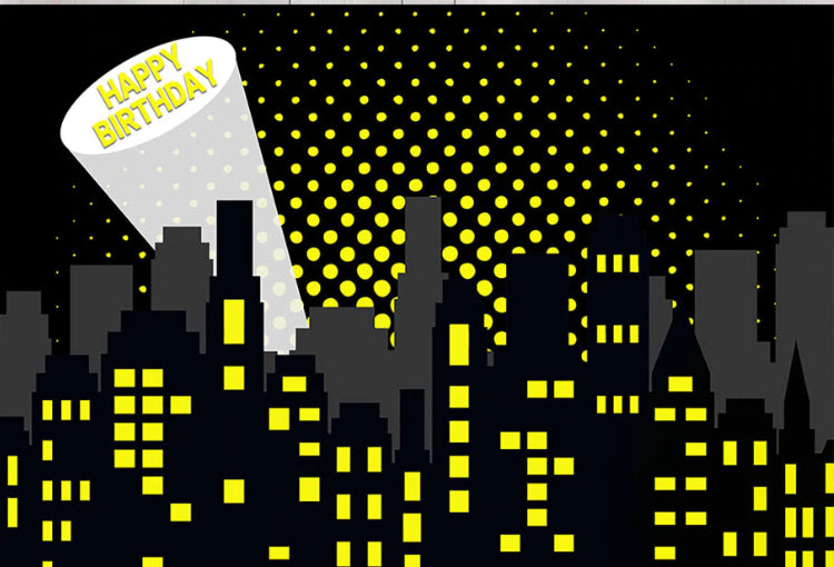 Super Bat Backdrop (Material: Vinyl)