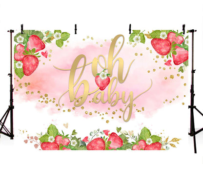 Oh Berry Backdrop (Material: Vinyl)