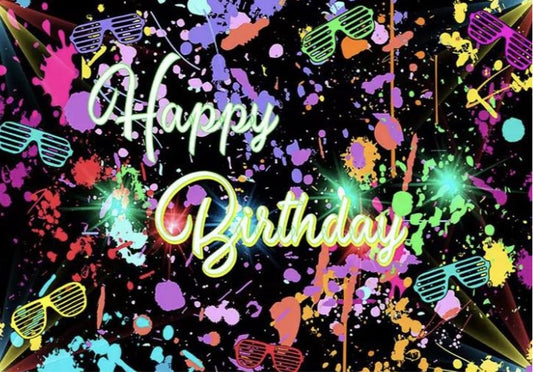 Neon Multicolor Backdrop (Material: Vinyl)
