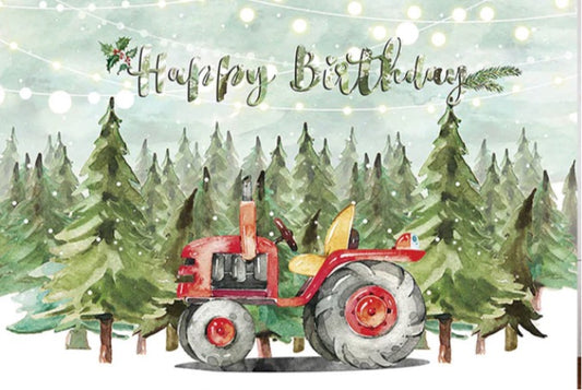 Christmas Truck Backdrop (Material: Vinyl)