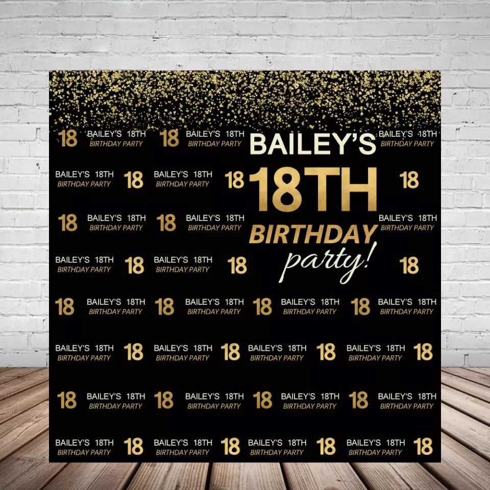 Custom Step & Repeat Backdrop (Material: Vinyl or Microfiber)