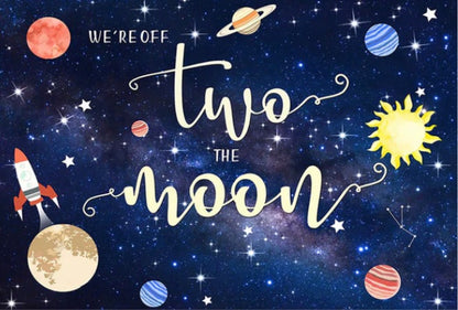 Off to the Moon Backdrop (Material: Vinyl)