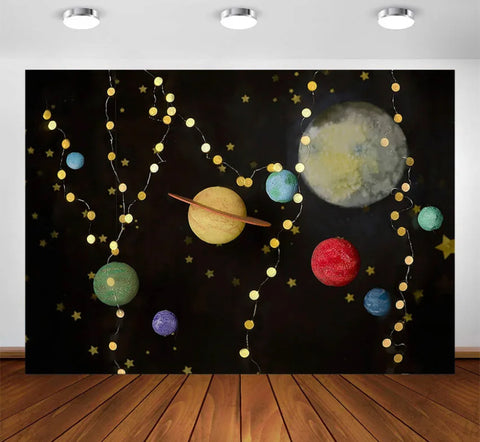 Solar Lights Backdrop (Material: Vinyl)