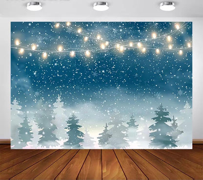 Christmas Tree Backdrop (Material: Vinyl)
