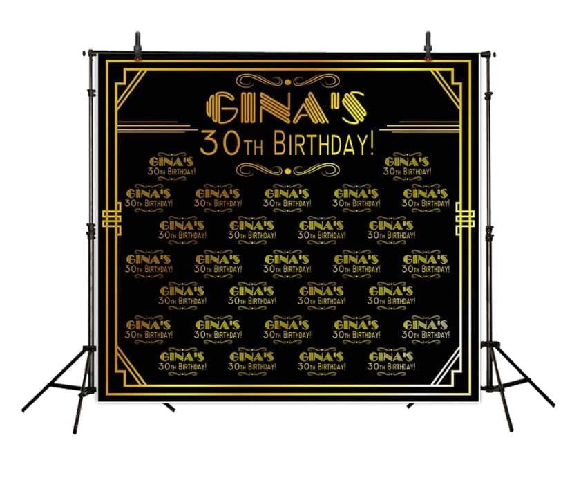 Custom Step & Repeat Backdrop (Material: Vinyl or Microfiber)