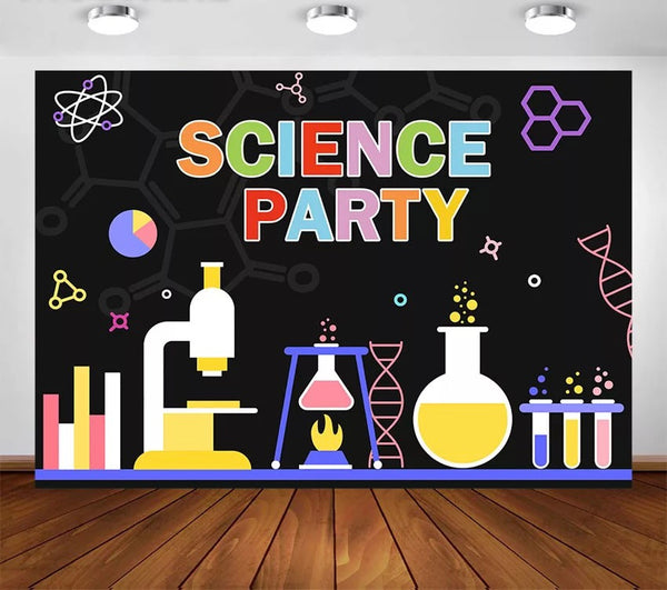 Science Party Backdrop (Material: Vinyl)