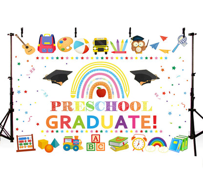 Preschool Graduate Backdrop (Material: Vinyl)
