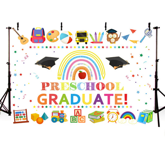 Preschool Graduate Backdrop (Material: Vinyl)