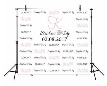 Custom Step & Repeat Backdrop (Material: Vinyl or Microfiber)