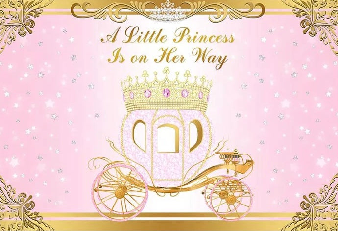 Pink Princess Backdrop (Material: Vinyl)