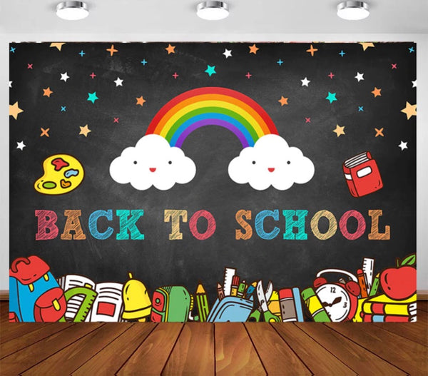Back to School K Backdrop (Material: Vinyl)