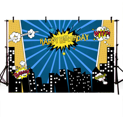 Supers Backdrop (Material: Vinyl)