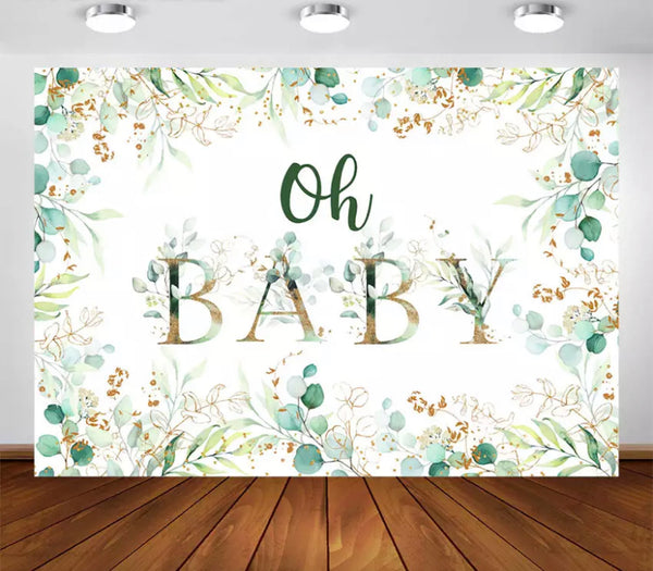 Oh Baby Backdrop (Material: Vinyl)