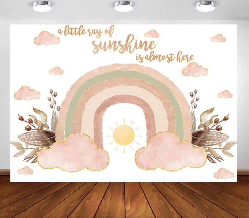 Sunshine Boho Backdrop (Material: Vinyl)