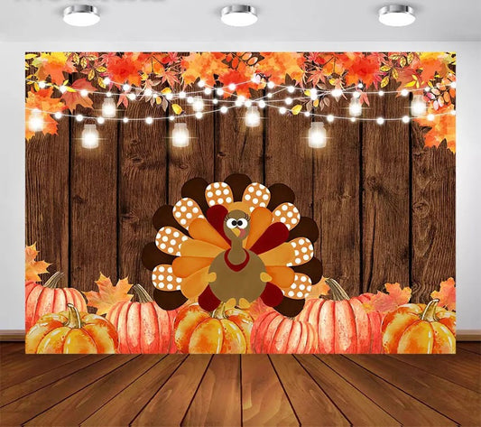 Thanksgiving Celebration Backdrop (Material: Vinyl)