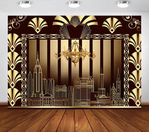 Golden Towers Backdrop (Material: Vinyl)