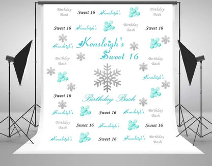 Custom Step & Repeat Backdrop (Material: Vinyl or Microfiber)