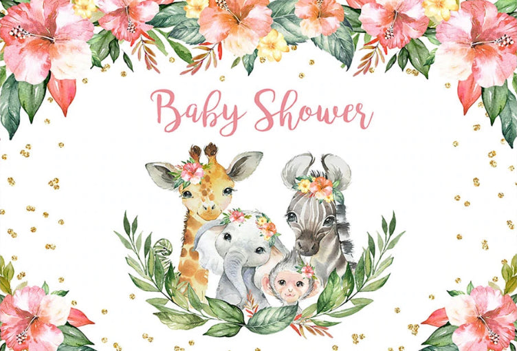 Cute Jungle Backdrop (Material: Vinyl)