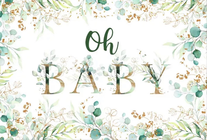 Oh Baby Backdrop (Material: Vinyl)