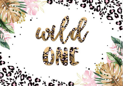 WildOne in the Jungle Backdrop (Material: Vinyl)