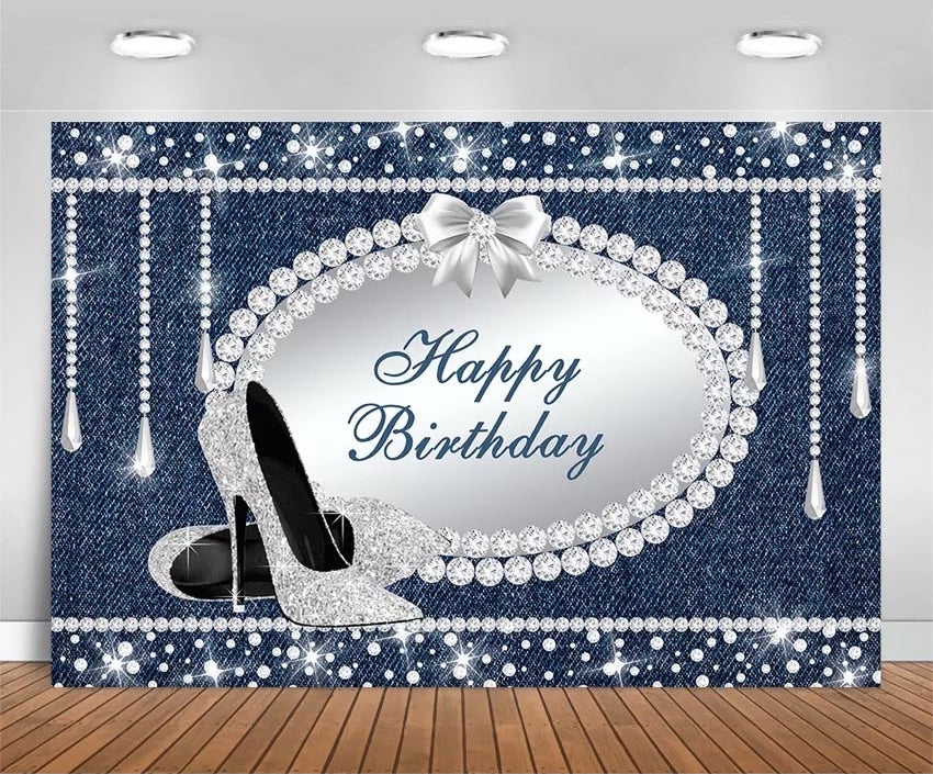 Silver Heel Backdrop (Material: Vinyl)