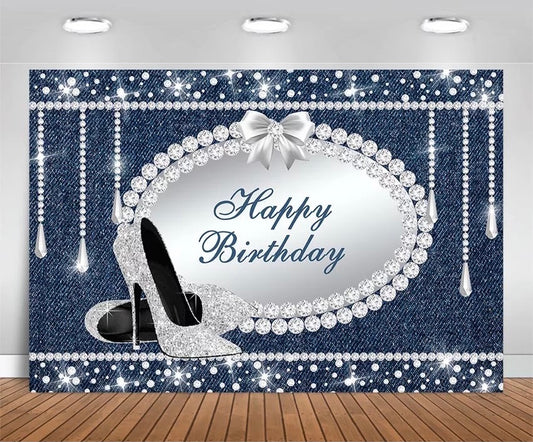 Silver Heel Backdrop (Material: Vinyl)