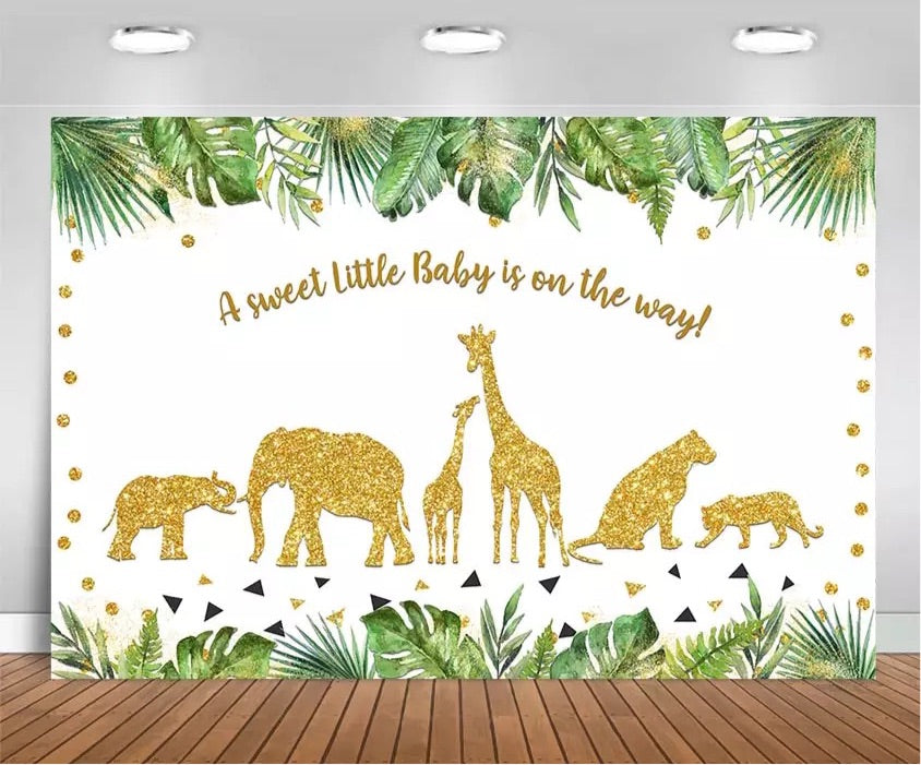 Green Jungle Backdrop (Material: Vinyl)