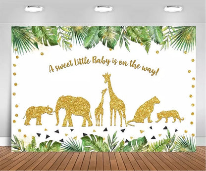 Green Jungle Backdrop (Material: Vinyl)
