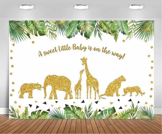 Green Jungle Backdrop (Material: Vinyl)