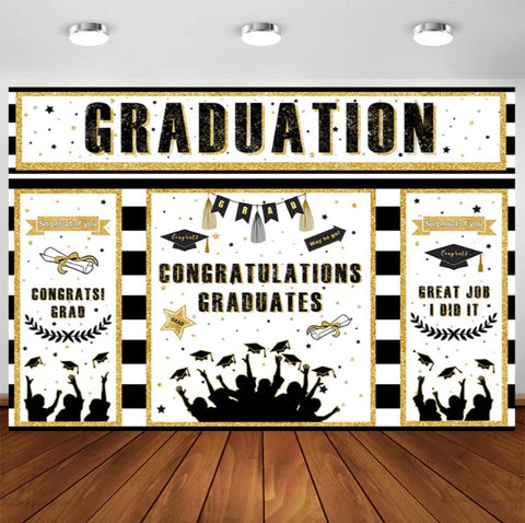 Graduation Backdrop (Material: Vinyl)