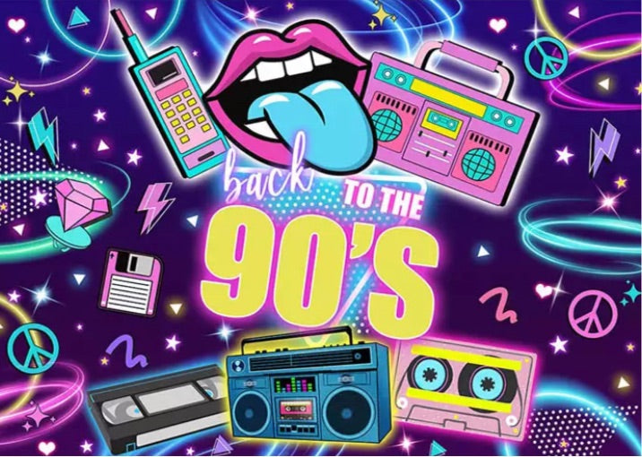 The 90’s Backdrop (Material: Vinyl)