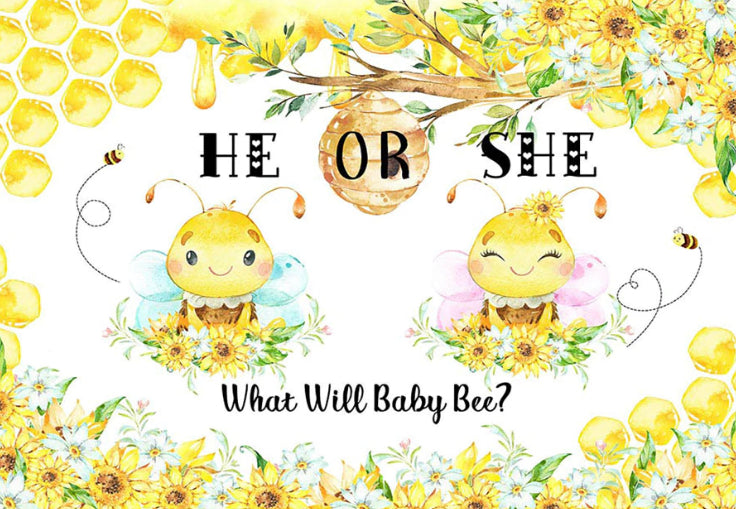 He or She Bee? Backdrop (Material: Vinyl)